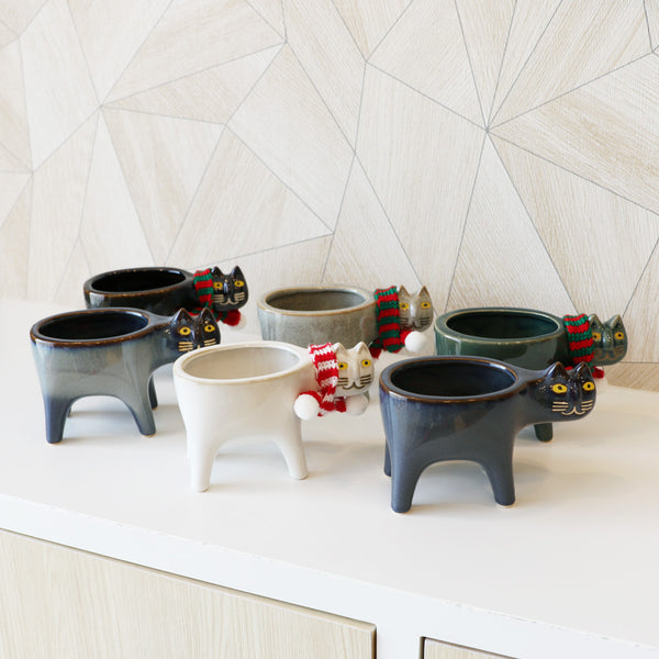 กระถางต้นไม้เซรามิกรูปแมว