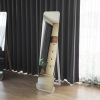 กระจกเงาตั้งพื้นรูปสี่เหลี่ยมขอบมน 35x150