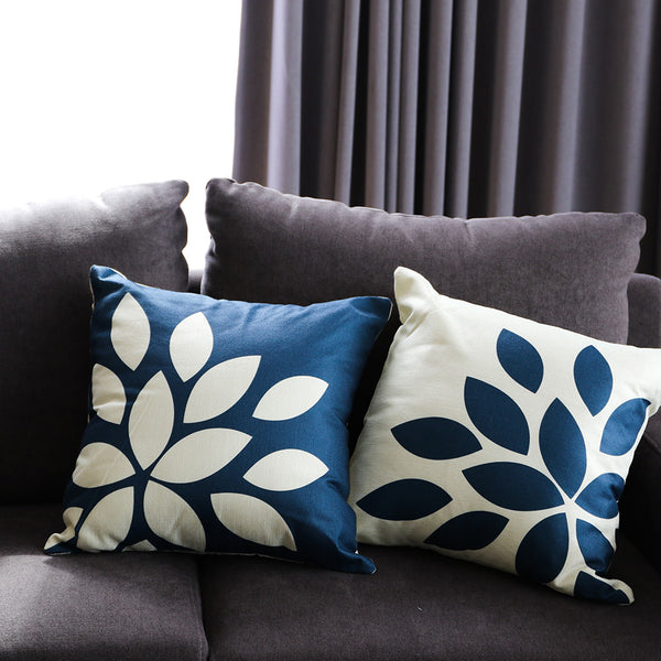 ปลอกหมอนลายดอกไม้มินิมอล