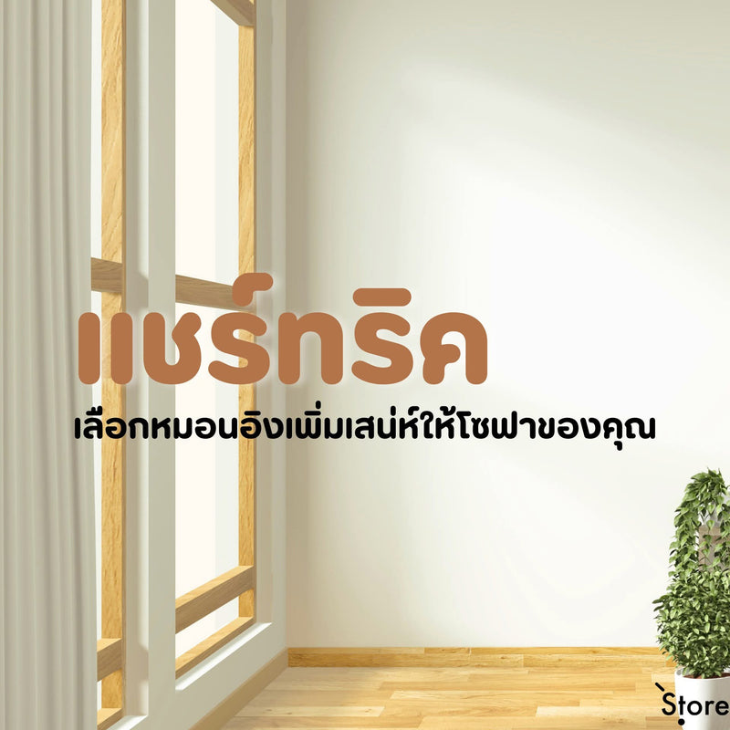 แชร์ทริคเลือกหมอนอิง