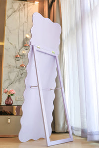 (Pre-order) กระจกเงากรอบไม้ รุ่น Wiggle (XL)