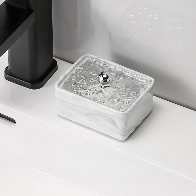 กล่องอเนกประสงค์ ลายหินอ่อน สีเทา